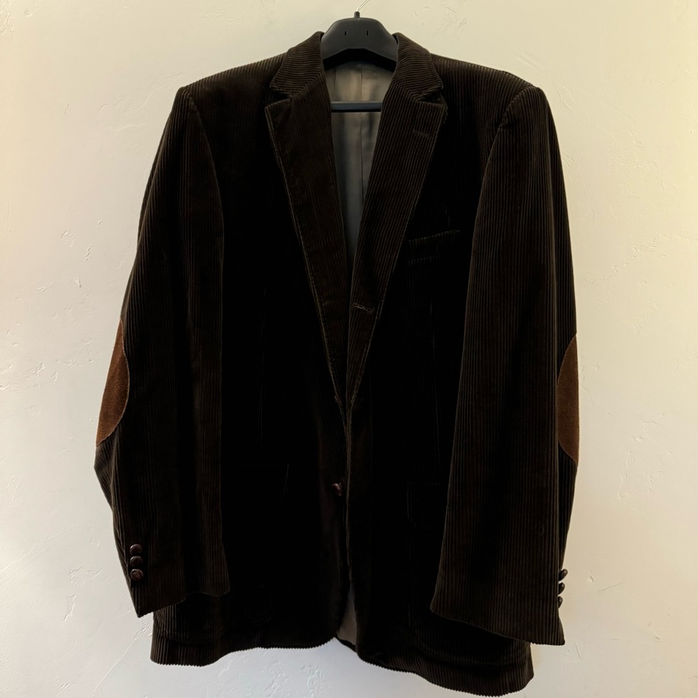Orvis Brown Velvet Sport Coat with Notched Lapels